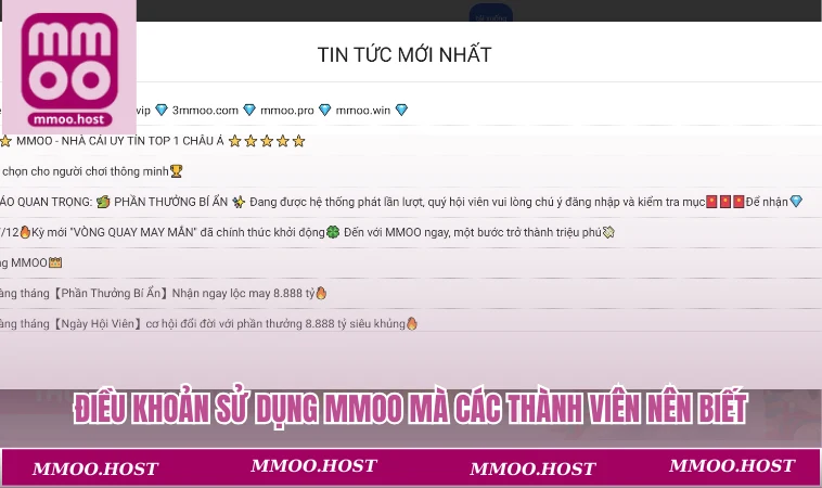 Điều khoản sử dụng MMOO 3 Điều khoản sử dụng MMOO mà các thành viên nên biết