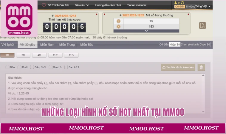 Những loại hình xổ số hot nhất tại MMOO