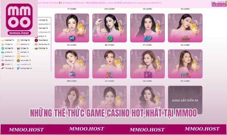 Những thể thức game casino hot nhất tại MMOO